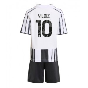 Juventus Kenan Yildiz #10 Jalkapallovaatteet Lasten Kotipeliasu 2025-26 Lyhythihainen (+ Lyhyet housut)